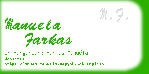 manuela farkas business card